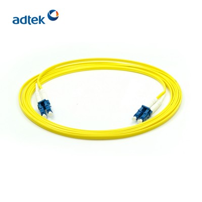 LC/UPC-LC/UPC Duplex 2.0mm 9/125 singlemode 3M PVC yellow patch cord