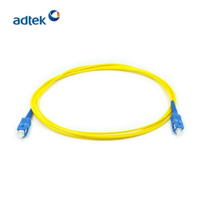 SC/UPC-SC/UPC Simplex 2.0mm 9/125 singlemode 3M PVC yellow patch cord