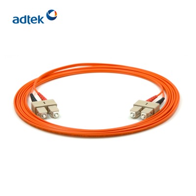 Multimode Fiber Optic Cable Duplex Patch Cord For Data Center