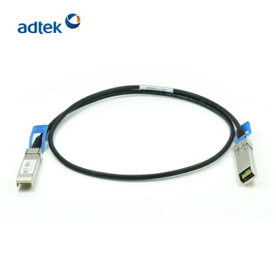 Black 1M DAC 25G QSFP28 Copper Twinax Cable Direct Attached Copper Cable