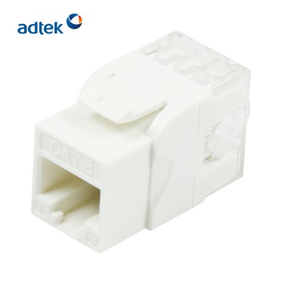 Toolless Keystone Jack 8P8C RJ45 UTP Cat6A Modular Jack