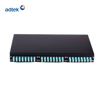 19" 1U Fixed Fiber optic Patch Panel SC simplex 24 port