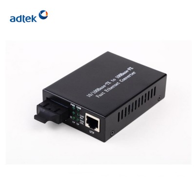 ADTEK BNC Fiber Optic Video/Data/Audio/Ethernet Fiber Media Converter