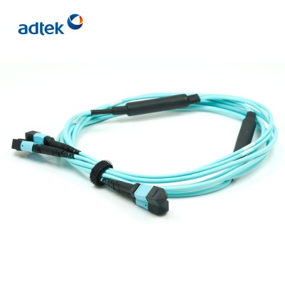 OM3 /OM4 24/48 Fibers 3M PVC/LSZH Aqua Trunk cable