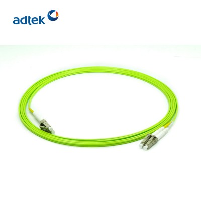 LC/UPC-LC/UPC Duplex 2.0mm OM5 3M PVC/LSZH Lemon Green Patch Cord