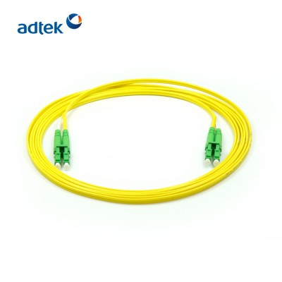 9/125um 2.0mm PVC LC/APC Duplex Single Mode Fiber Optic Patch Cable