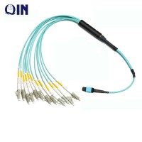 MPO to 12 Core LC Fiber Patch cord, MTRJ E2000 MPO Fiber Optic Patch Cord